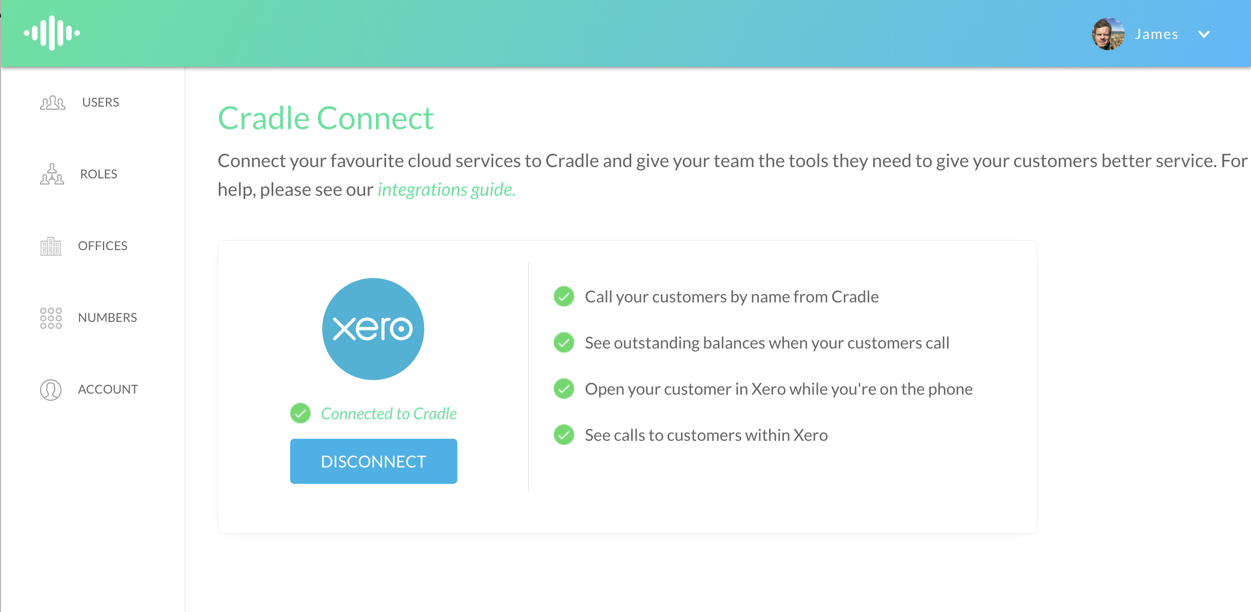 Disconnect Xero